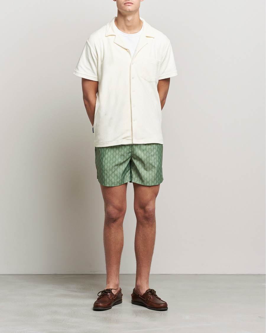 Men | Shirts | The Resort Co | Short Sleeve Terry Resort Shirt White