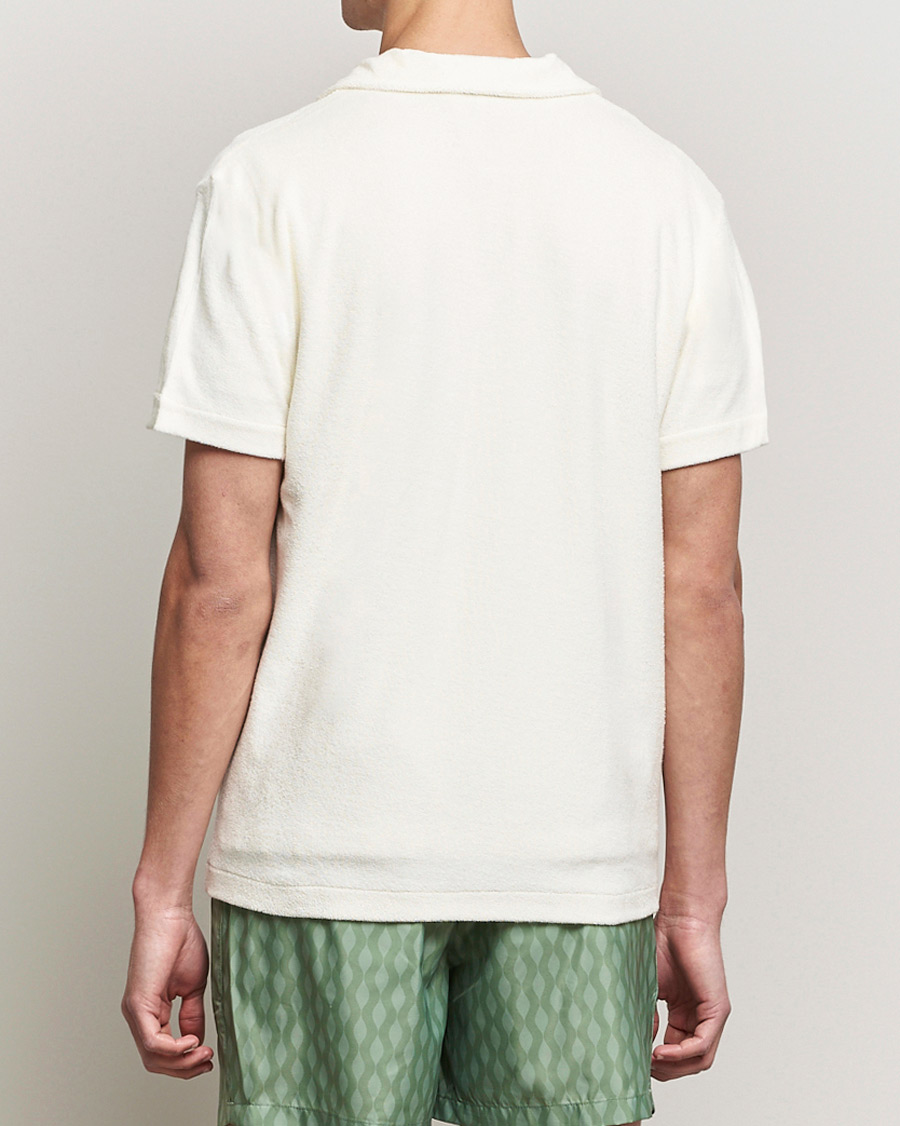 Men | Shirts | The Resort Co | Short Sleeve Terry Resort Shirt White