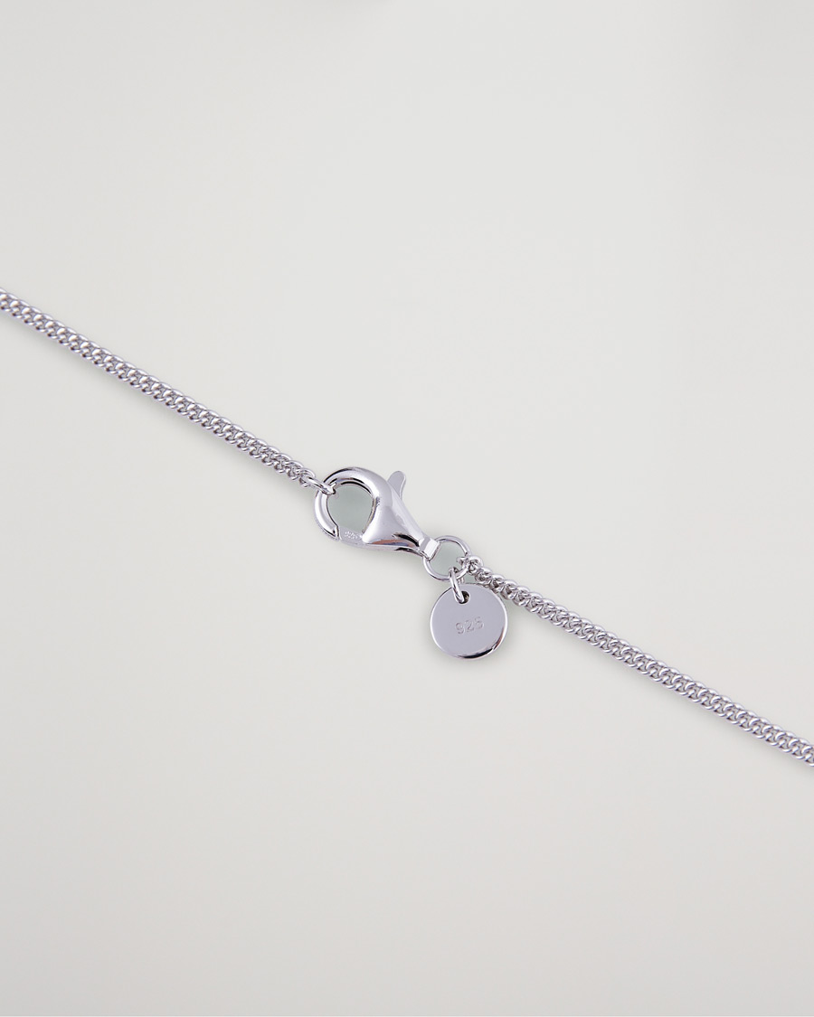 Men | Accessories | Tom Wood | Curb Chain Slim Necklace Silver