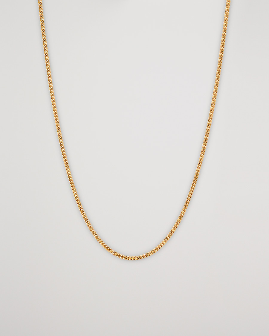Men | Jewellery | Tom Wood | Curb Chain Slim Necklace Gold