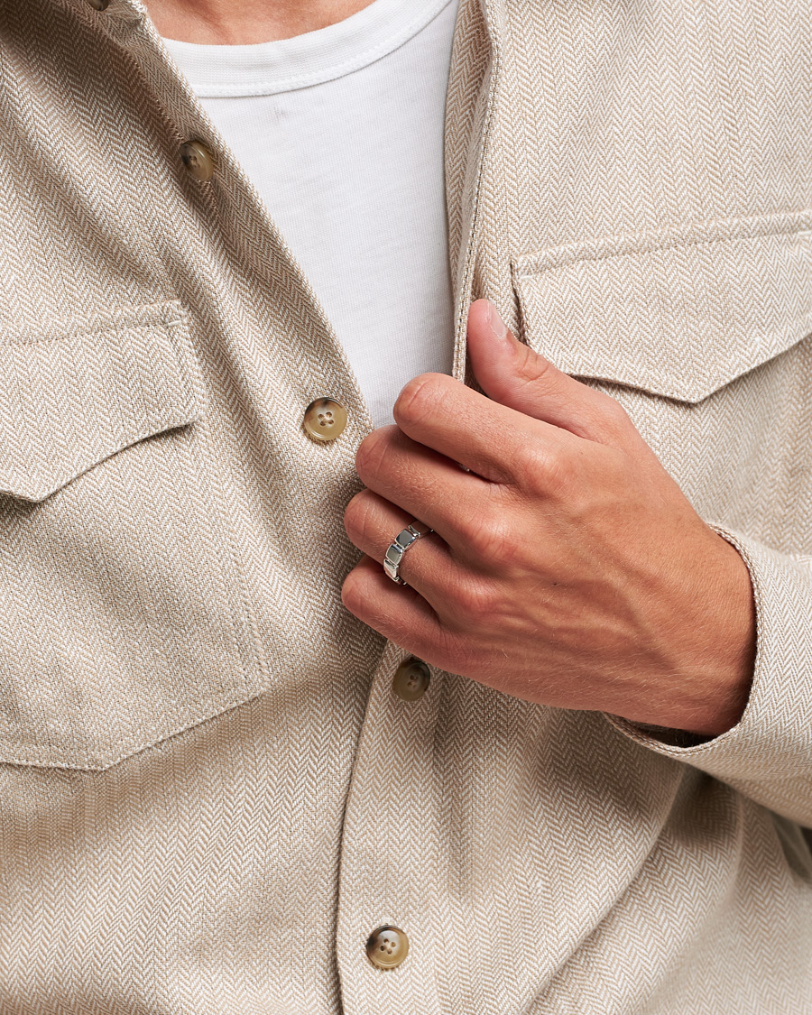 Men | Tom Wood Cushion Band Ring Silver | Tom Wood | Cushion Band Ring Silver