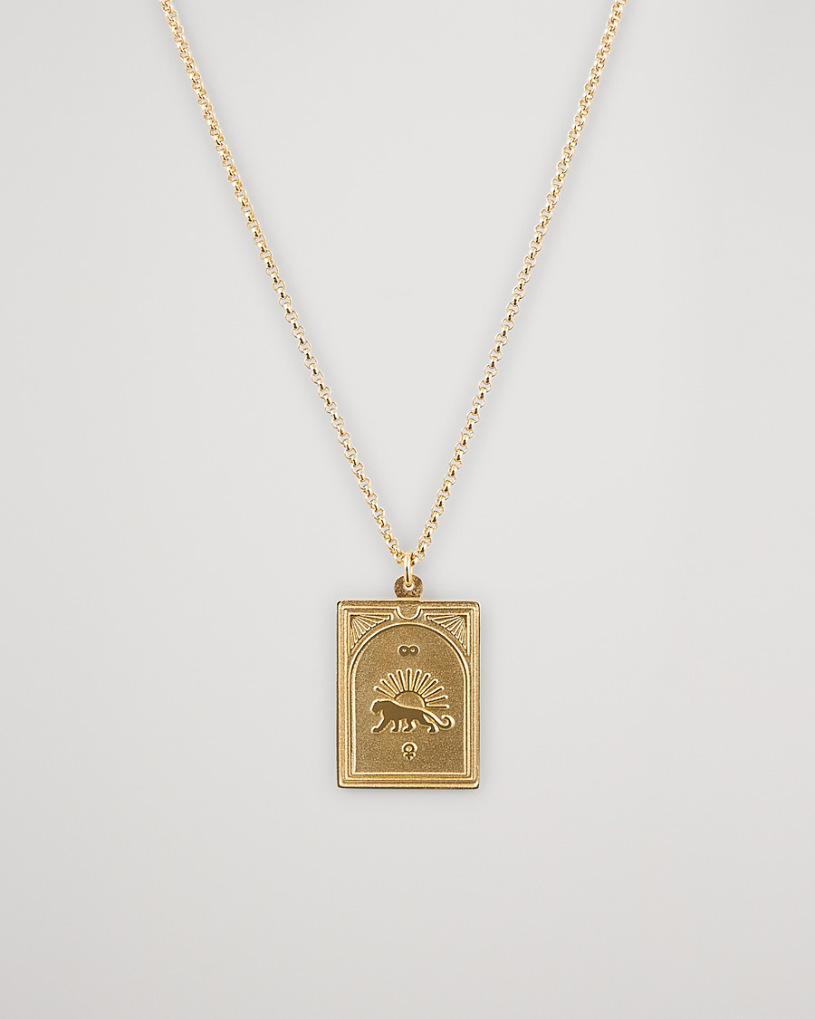 Men | Jewellery | Tom Wood | Tarot Strength Pendant Necklace Gold