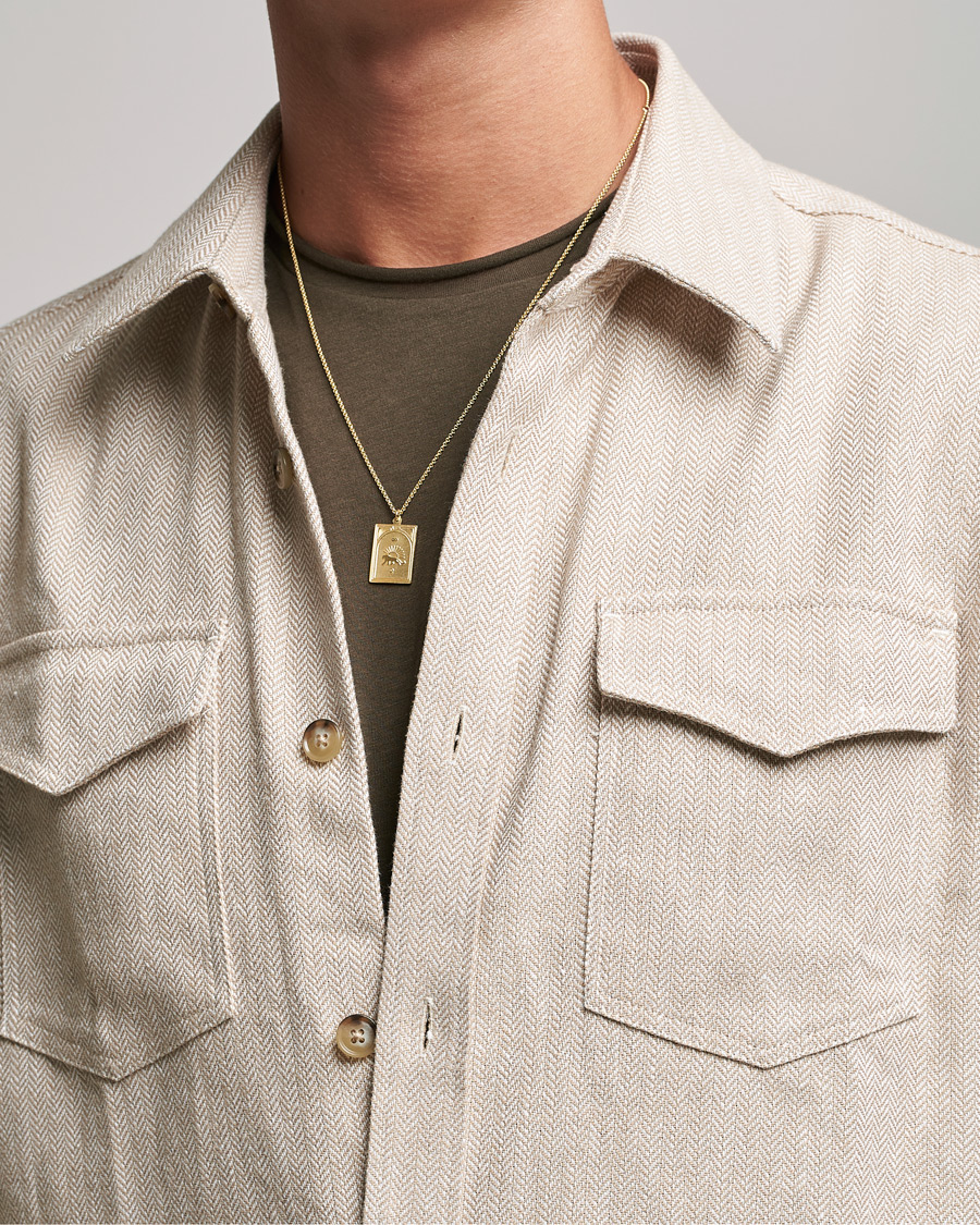 Men | Jewellery | Tom Wood | Tarot Strength Pendant Necklace Gold