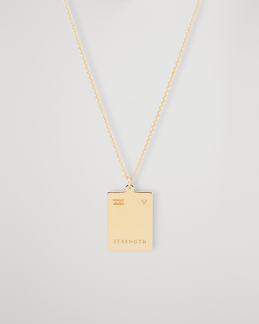 Men | Jewellery | Tom Wood | Tarot Strength Pendant Necklace Gold