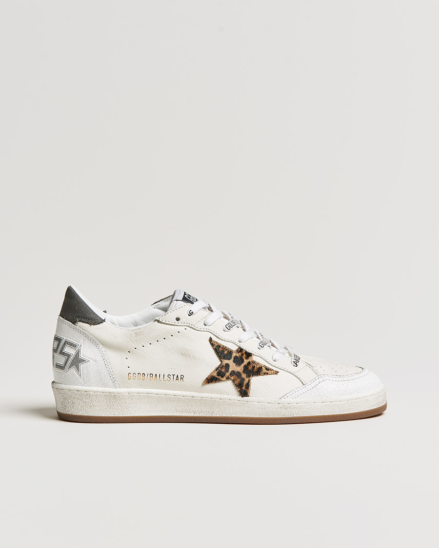 Men | Golden Goose Deluxe Brand Ball Star Sneakers White/Leopard | Golden Goose | Deluxe Brand Ball Star Sneakers White/Leopard