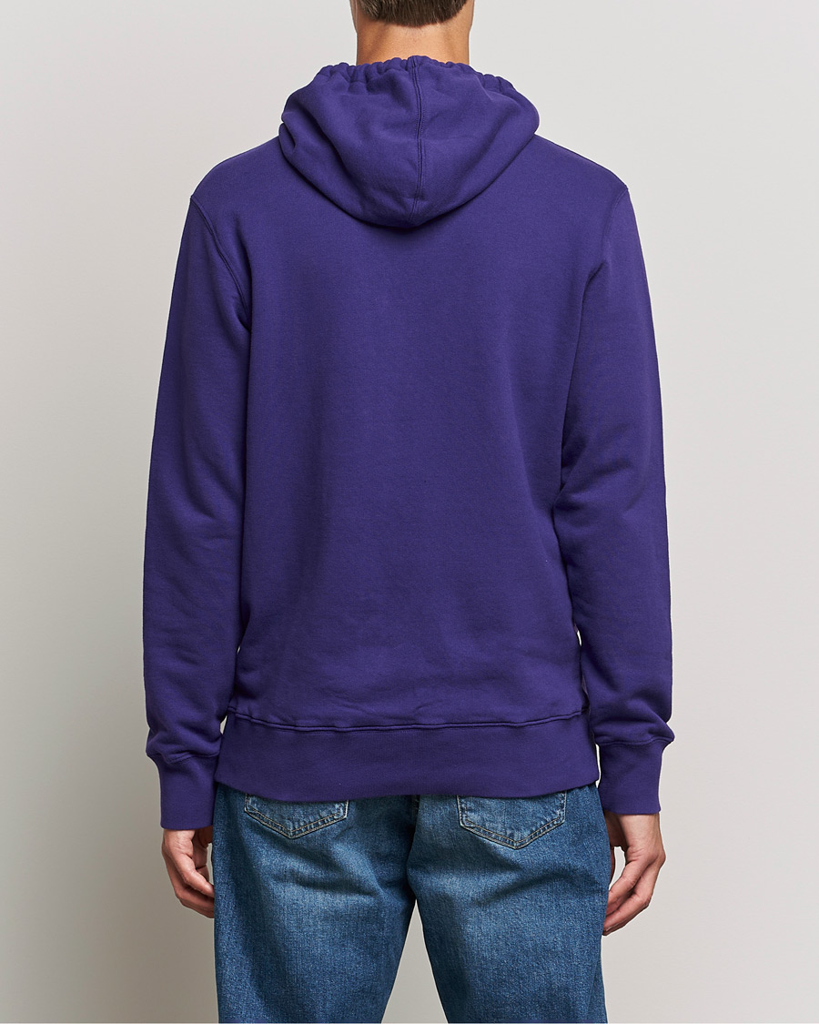 Men | Sweaters & Knitwear | Golden Goose | Deluxe Brand Journey Dreamers Hoodie Violet Indigo