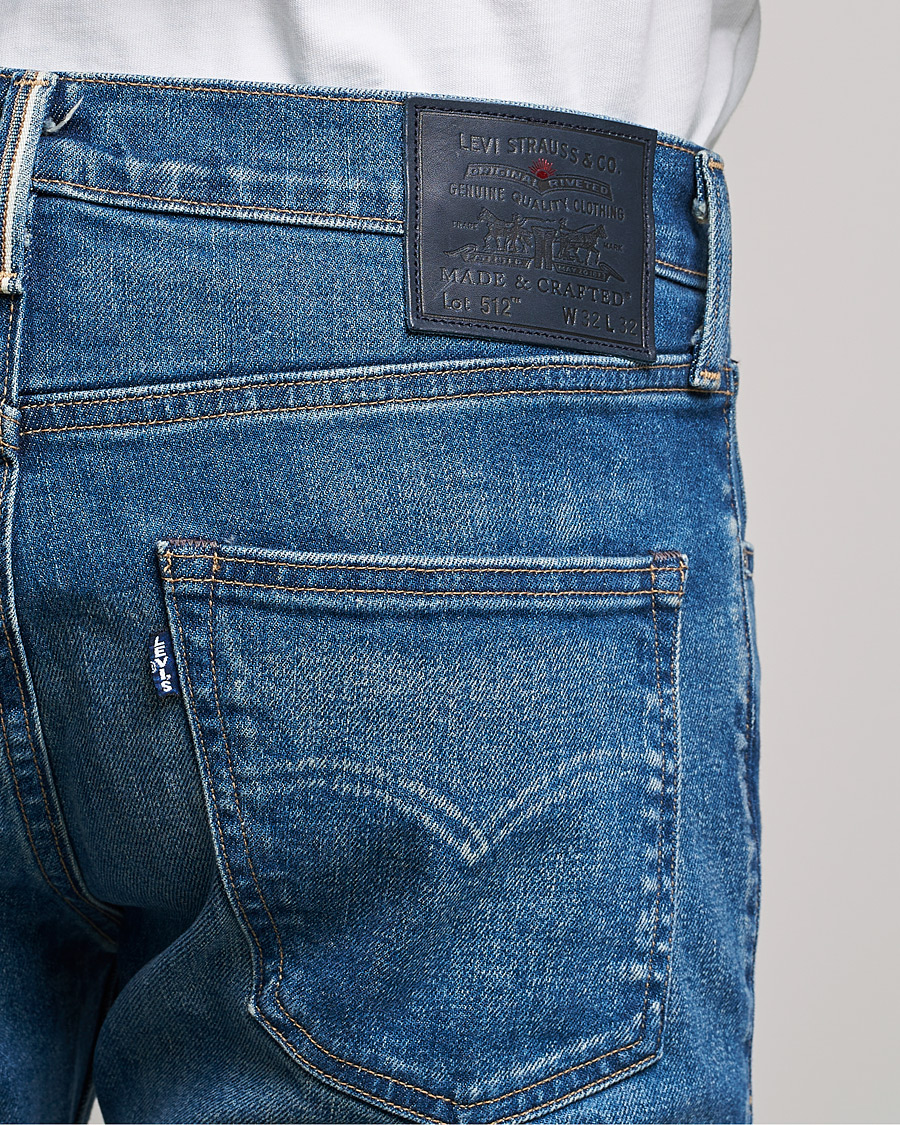 Men | Jeans | Levi's Made & Crafted | 512 Slim Fit Stretch Jeans Aokigahara Mij Indigo Worn