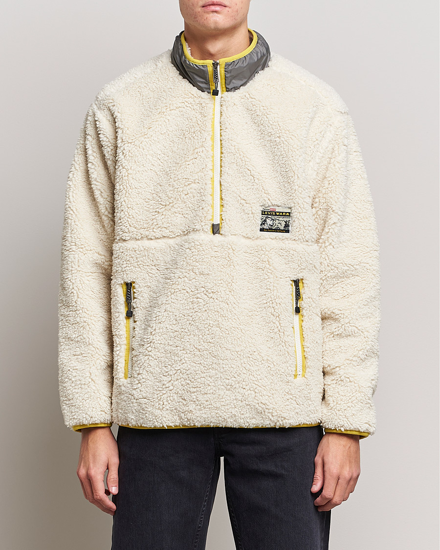 Men | Sweaters & Knitwear | Levi's | Lakeside Mock Neck Jacket Natural