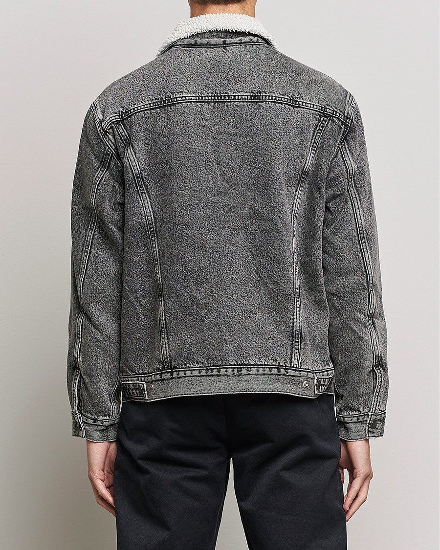 Men | Coats & Jackets | Levi's | Type III Sherpa Trucker Medium Gray