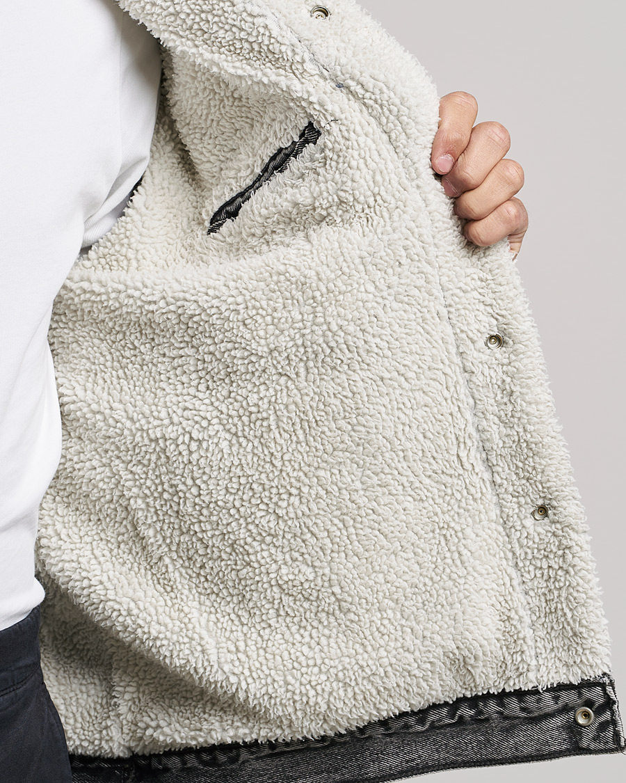 Men | Coats & Jackets | Levi's | Type III Sherpa Trucker Medium Gray