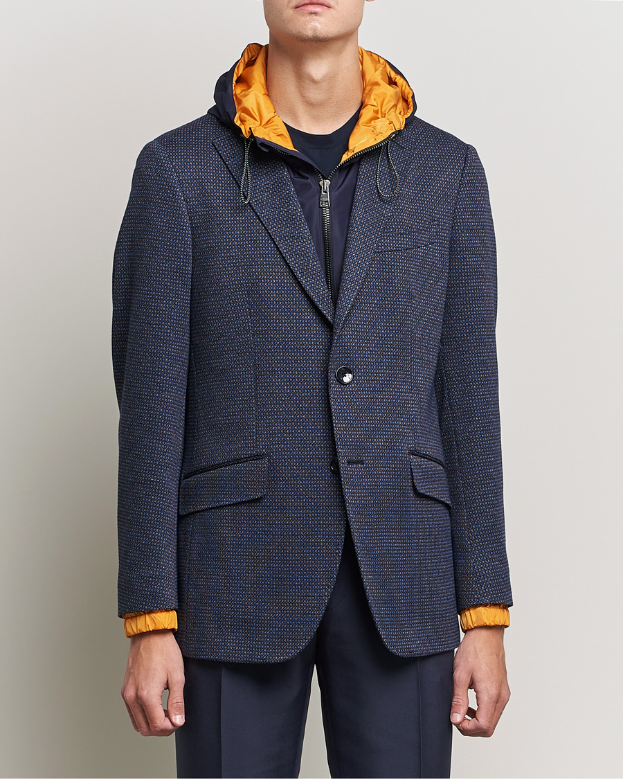 Men | Blazers | Etro | Hooded Jersey Blazer Navy