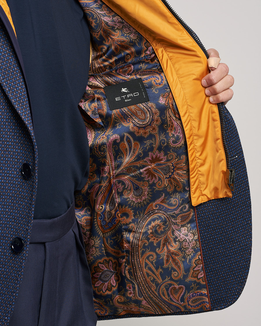 Men | Blazers | Etro | Hooded Jersey Blazer Navy