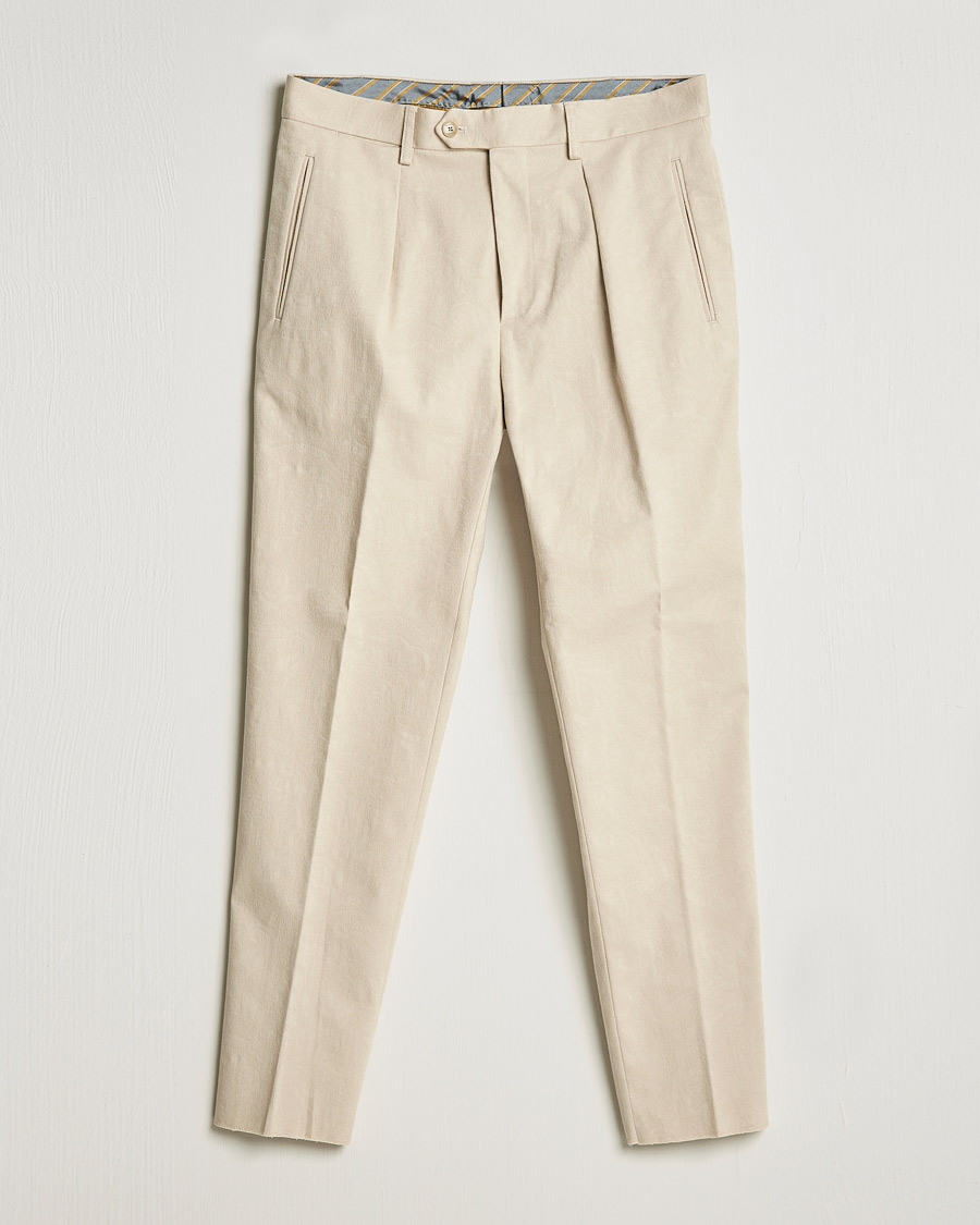 Men | Trousers | Etro | Pleated Trousers Beige