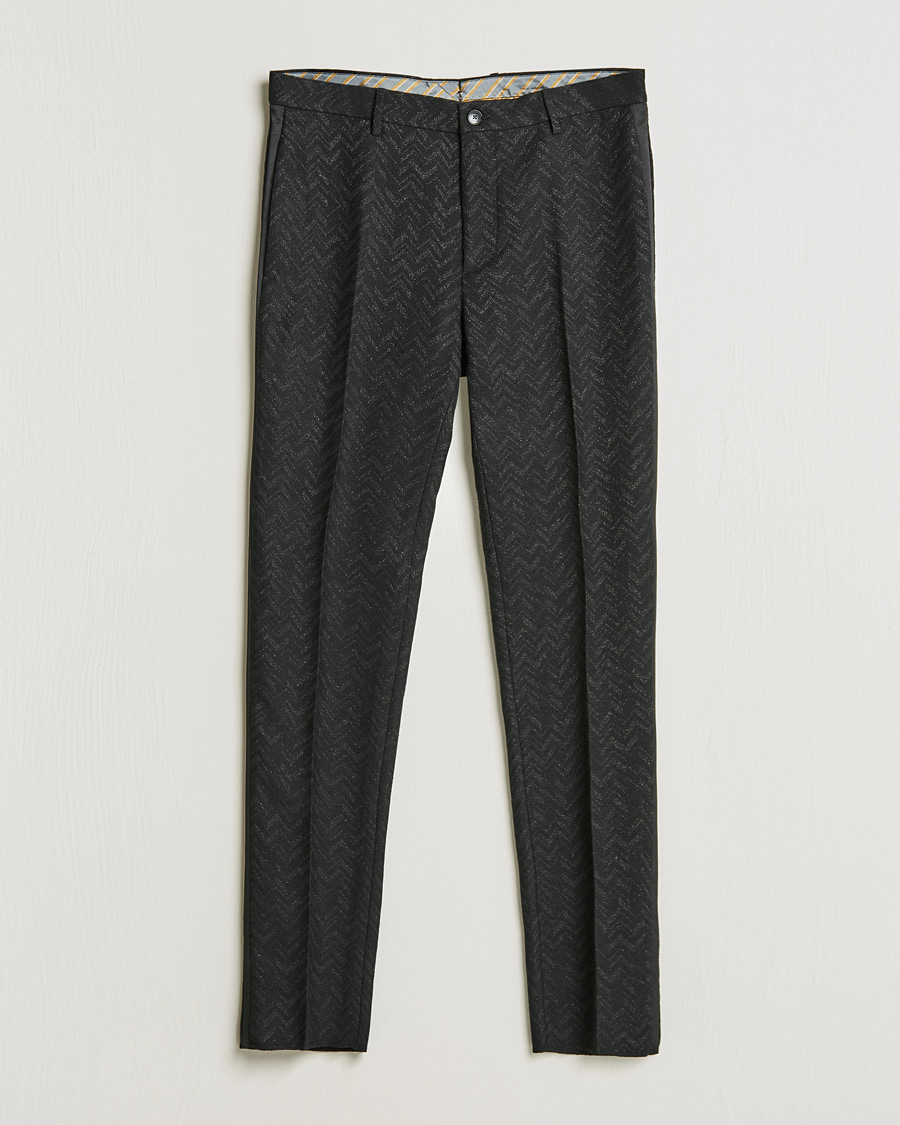 Men | Trousers | Etro | Flat Front Evening Trousers Black