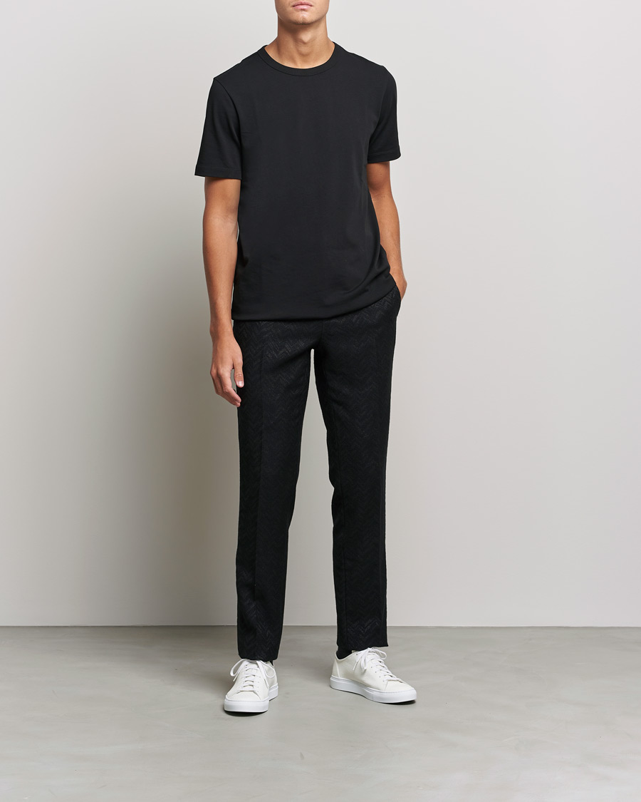 Men | Trousers | Etro | Flat Front Evening Trousers Black