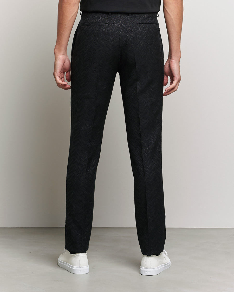 Men | Trousers | Etro | Flat Front Evening Trousers Black