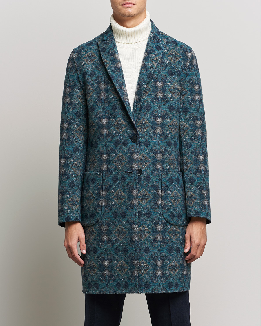 Men | Coats & Jackets | Etro | Deconstructed Reversible Coat Navy