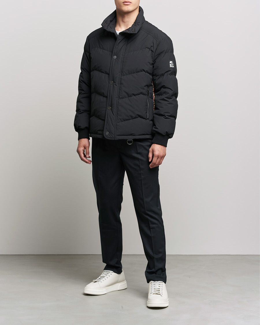 Men | Coats & Jackets | Etro | Printed Down Jacket Black