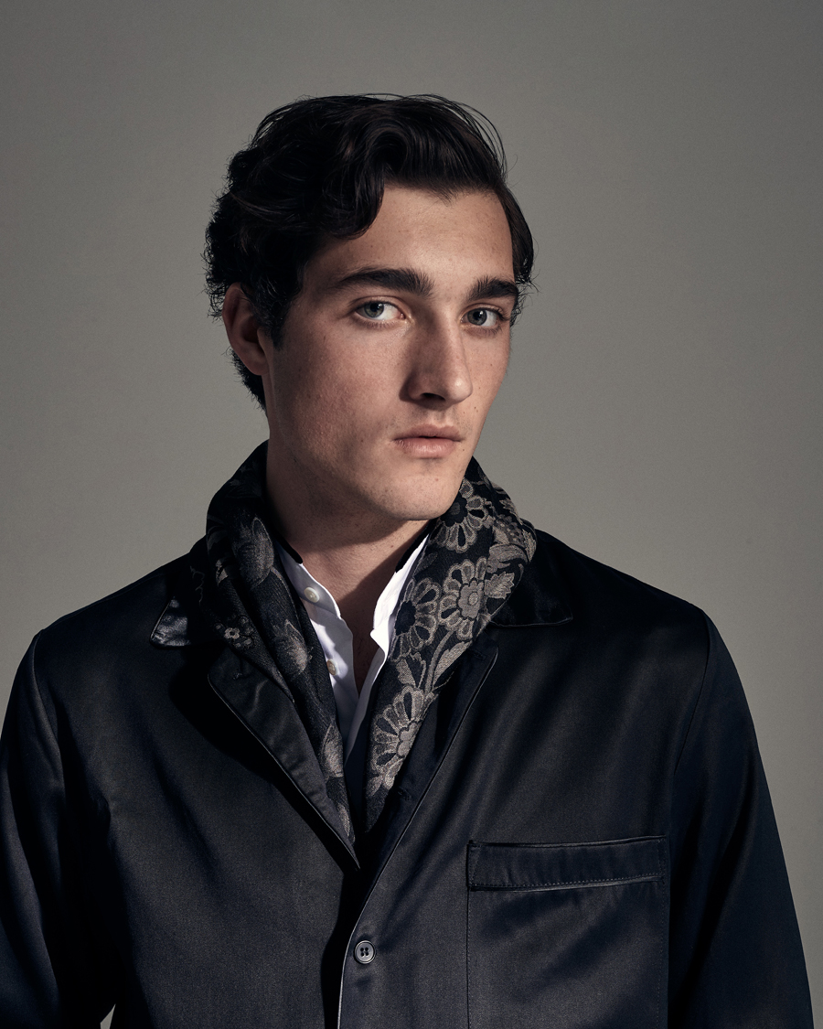 Men | Etro Floral Jacquard Scarf Black | Etro | Floral Jacquard Scarf Black