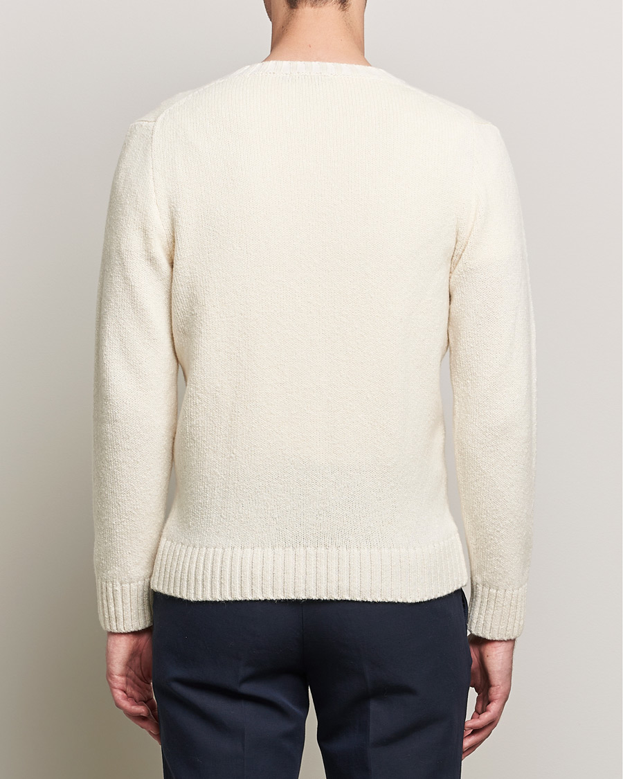 Men | Sweaters & Knitwear | Inis Meáin | Wool/Cashmere Crew Neck White