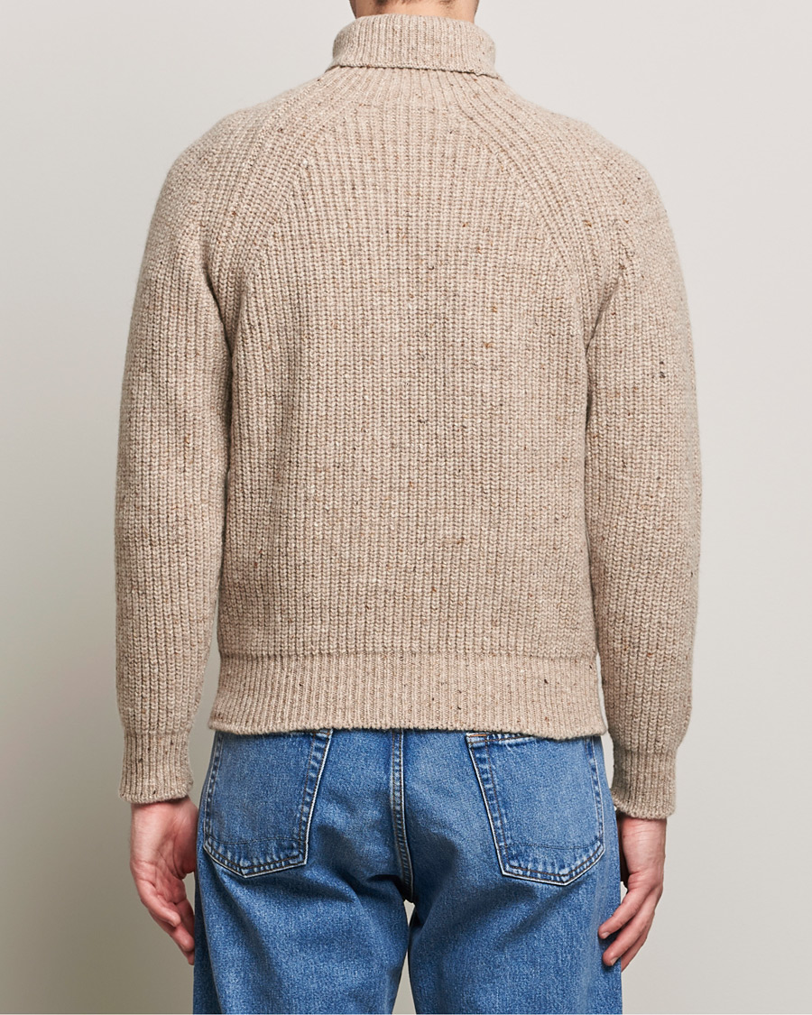 Inis Meáin Wool/Cashmere Boatbuilder Turtleneck Beige at
