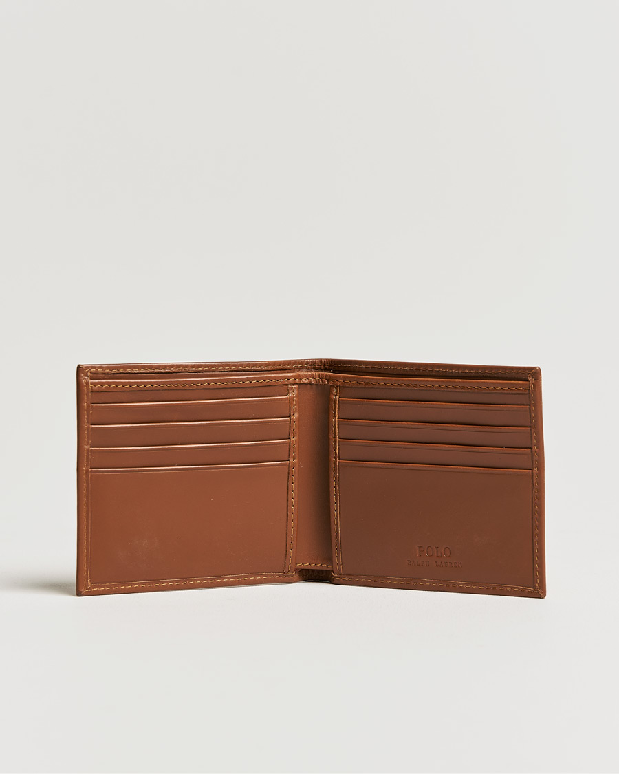Men | Wallets | Polo Ralph Lauren | Bear Leather Billfold Wallet Tan