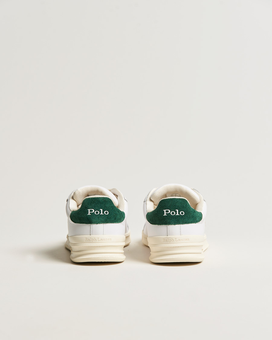 Men | Sneakers | Polo Ralph Lauren | Heritage Court II Leather Sneaker White/College Green