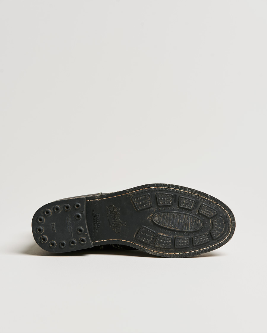 Men | Polo Ralph Lauren RL Oiled Leather Boot Black | Polo Ralph Lauren | RL Oiled Leather Boot Black