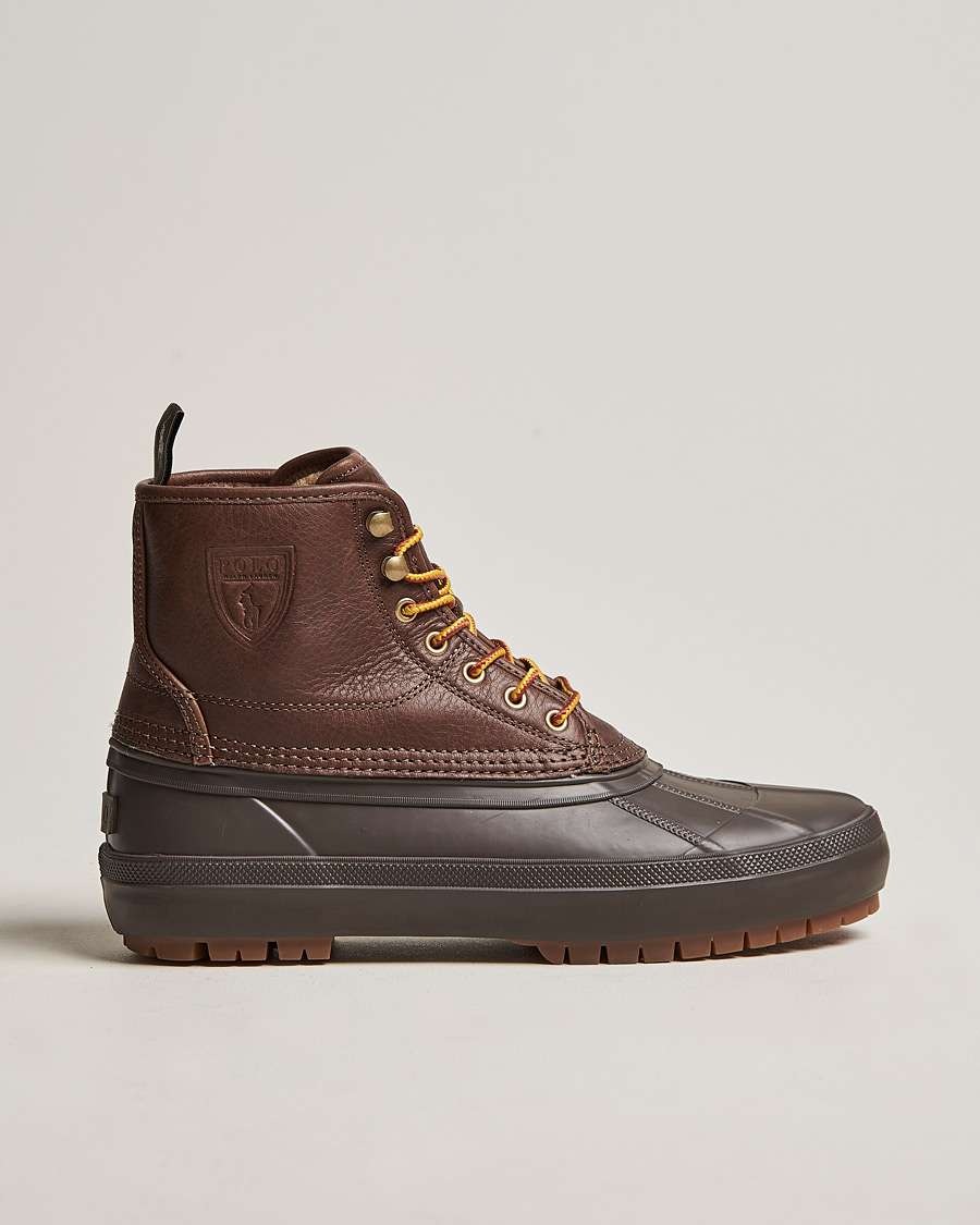 Men | Polo Ralph Lauren Claus Leather Boots Dark Brown | Polo Ralph Lauren | Claus Leather Boots Dark Brown