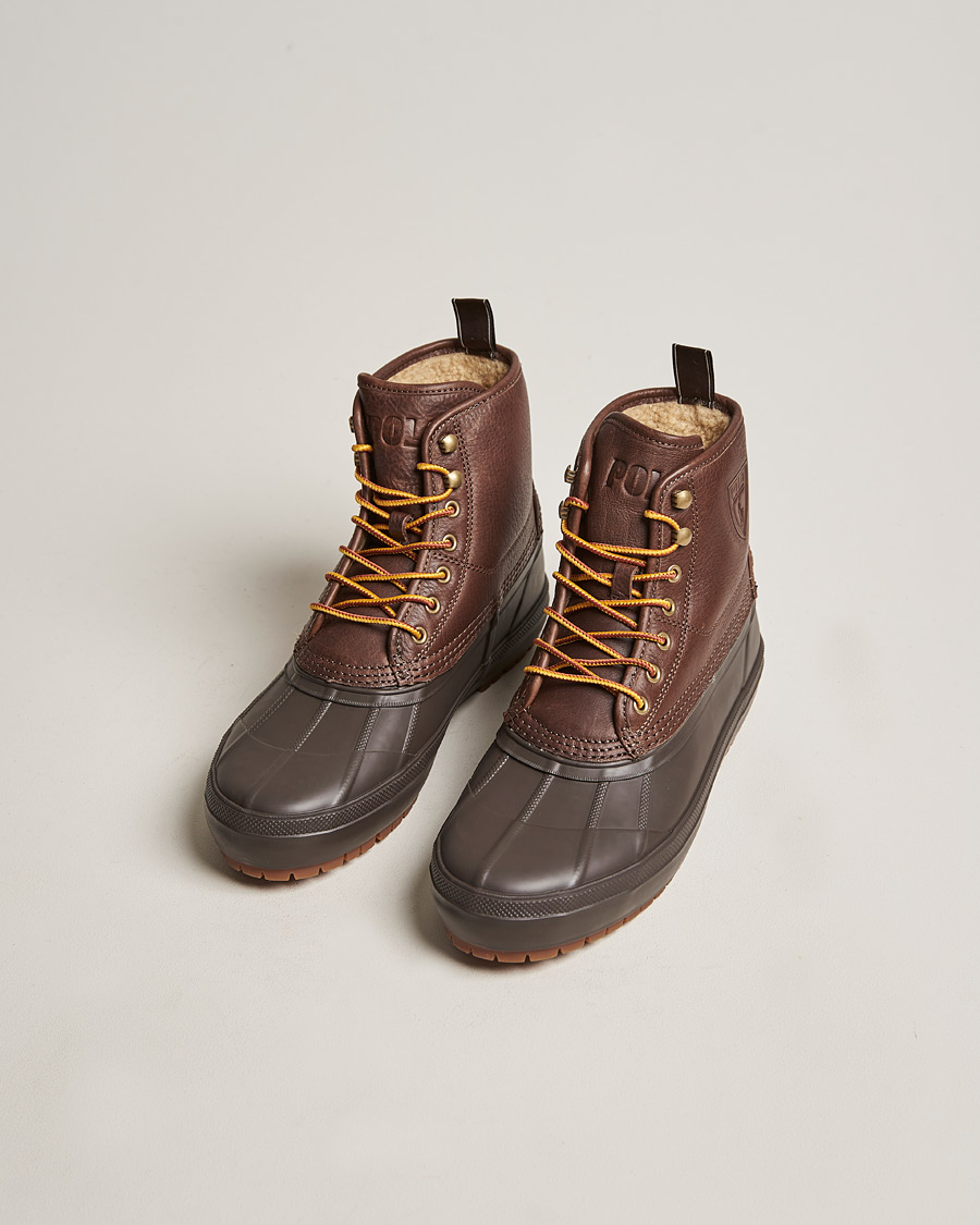 Men | Polo Ralph Lauren Claus Leather Boots Dark Brown | Polo Ralph Lauren | Claus Leather Boots Dark Brown
