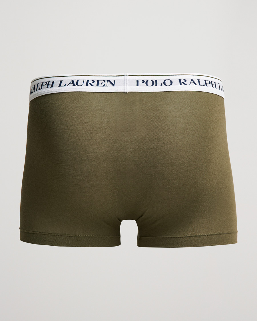 Men | Underwear & Socks | Polo Ralph Lauren | 3-Pack Trunk Olive/Green/Dark Green