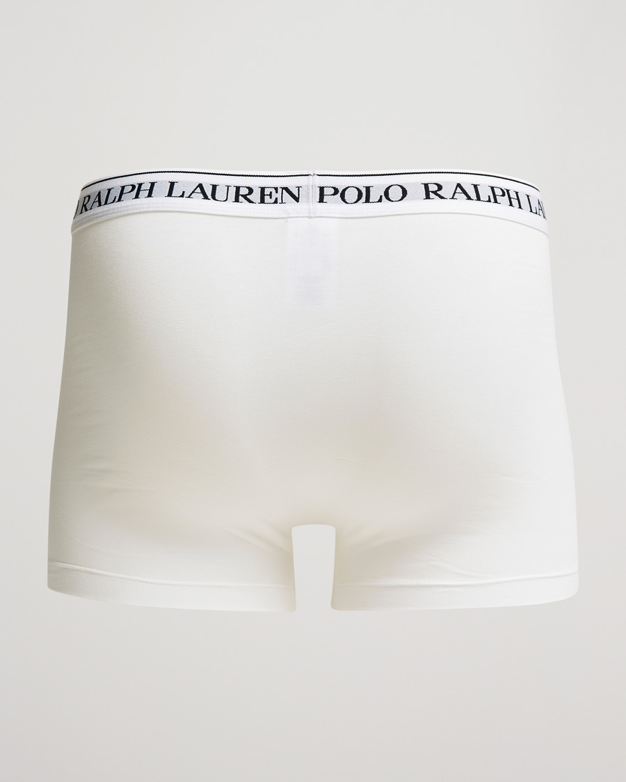 Men | Underwear & Socks | Polo Ralph Lauren | 3-Pack Trunk White/Charcoal/Black Pony