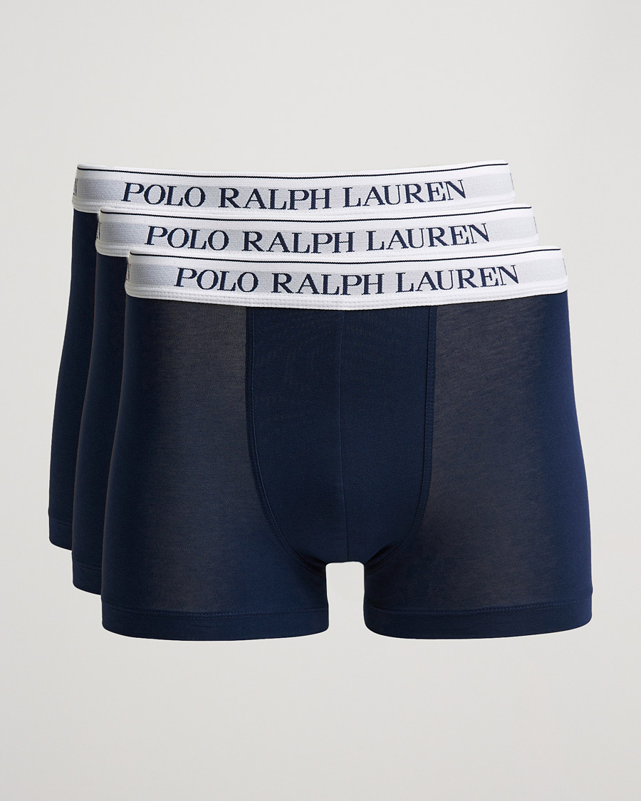 Men | Underwear & Socks | Polo Ralph Lauren | 3-Pack Trunk Navy