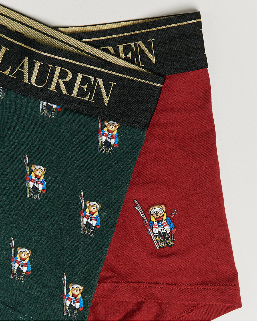 Men | Underwear & Socks | Polo Ralph Lauren | 2-Pack Gift Box Trunks Red/College Green