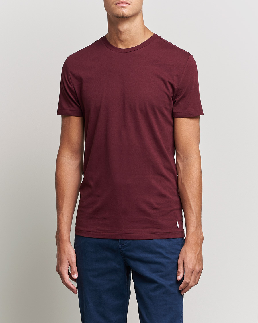 Men | T-Shirts | Polo Ralph Lauren | 3-Pack Crew Neck Tee Navy/College Green/Red