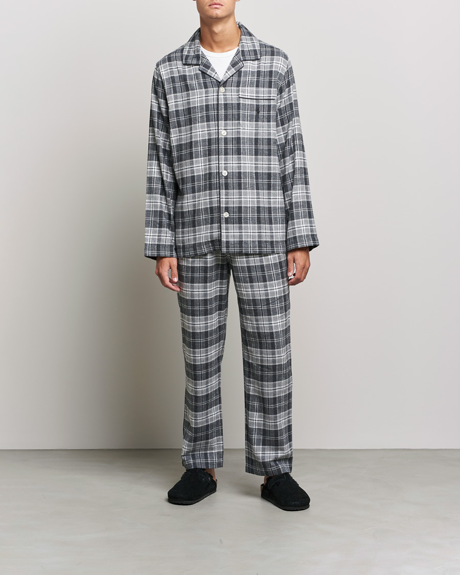 Men |  | Polo Ralph Lauren | Checked Flannel Pyjama Set Grey Heather