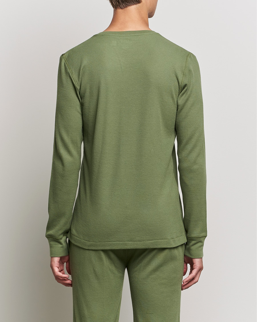 Men | T-Shirts | Polo Ralph Lauren | Waffle Long Sleeve Crew Neck Army Olive