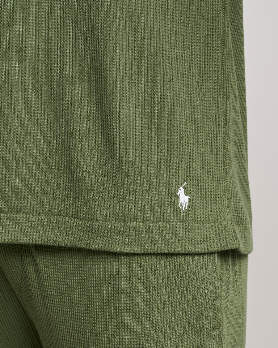 Men | T-Shirts | Polo Ralph Lauren | Waffle Long Sleeve Crew Neck Army Olive