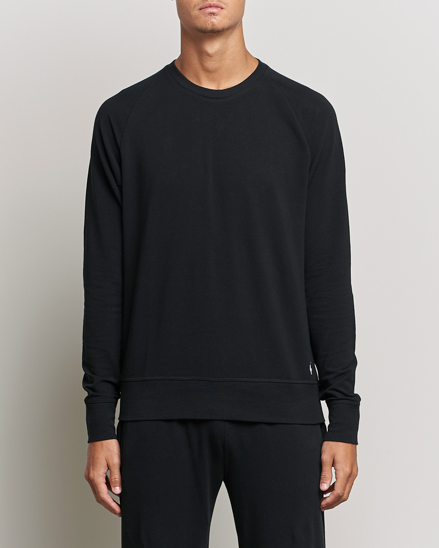 Men | T-Shirts | Polo Ralph Lauren | Cotton Jersey Long Sleeve Tee Black