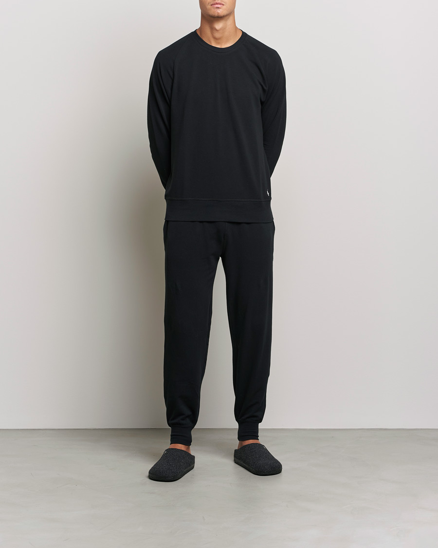 Men | Trousers | Polo Ralph Lauren | Cotton Jersey Jogger Pants Black