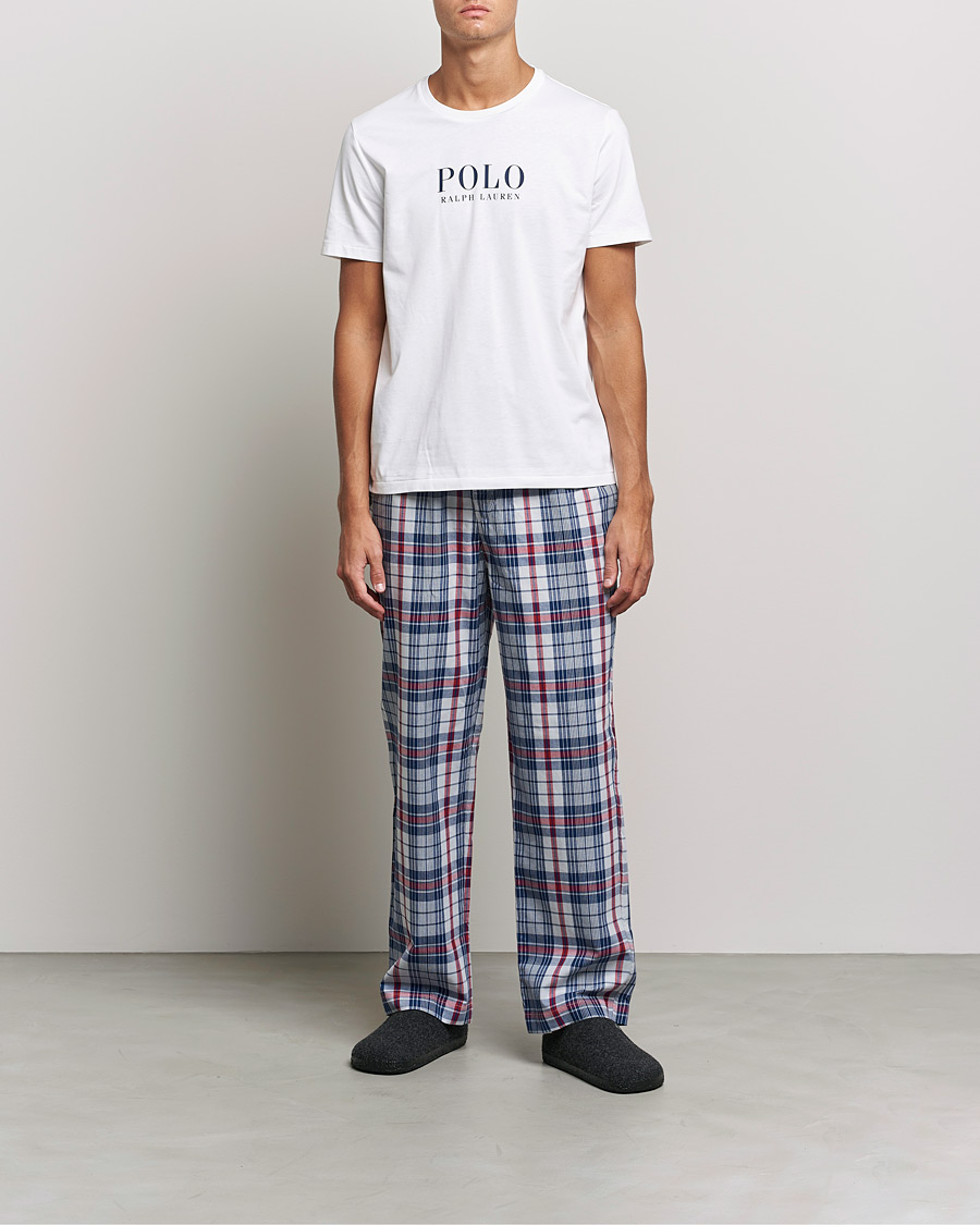 Men |  | Polo Ralph Lauren | Cotton Checked Pyjama Set White/Red