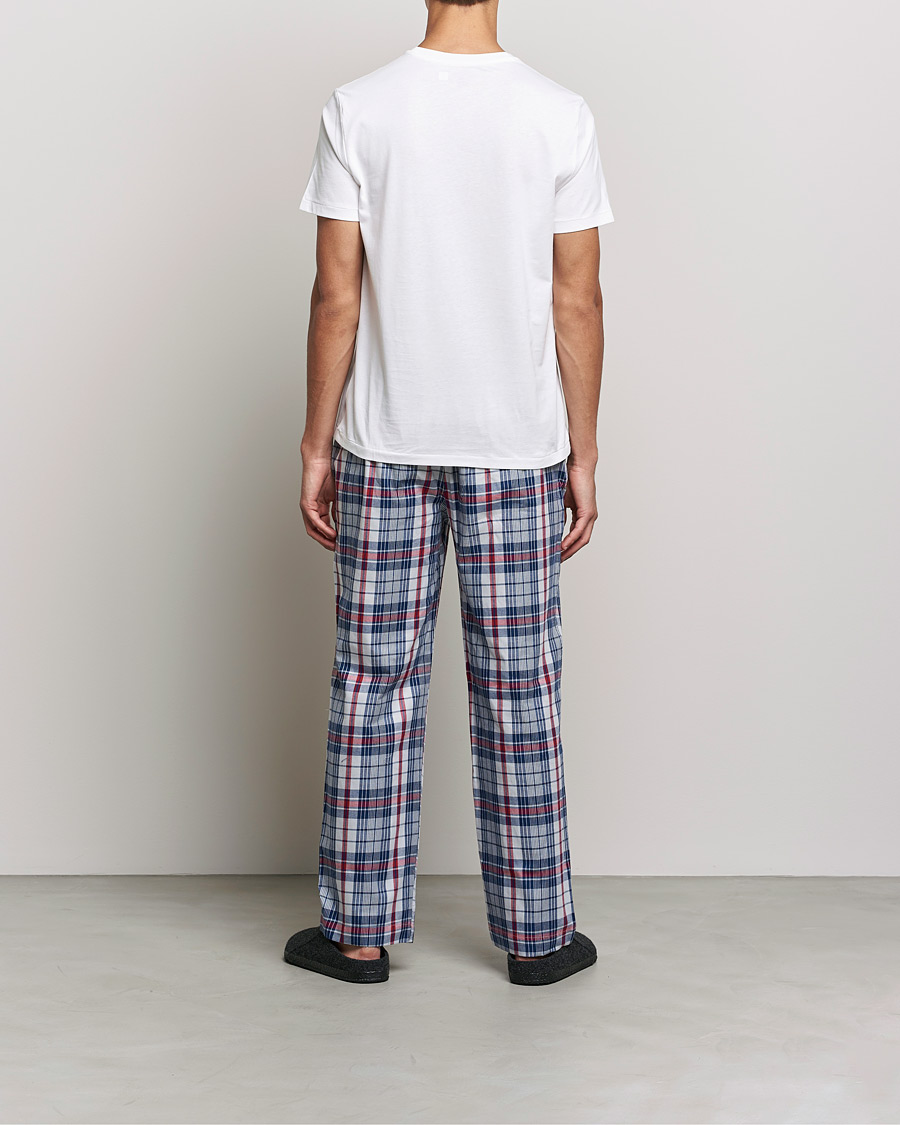 Men | Pyjamas | Polo Ralph Lauren | Cotton Checked Pyjama Set White/Red