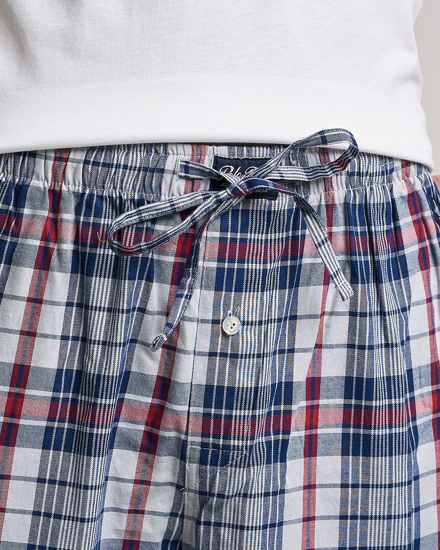 Men | Pyjamas & Robes | Polo Ralph Lauren | Cotton Checked Pyjama Set White/Red