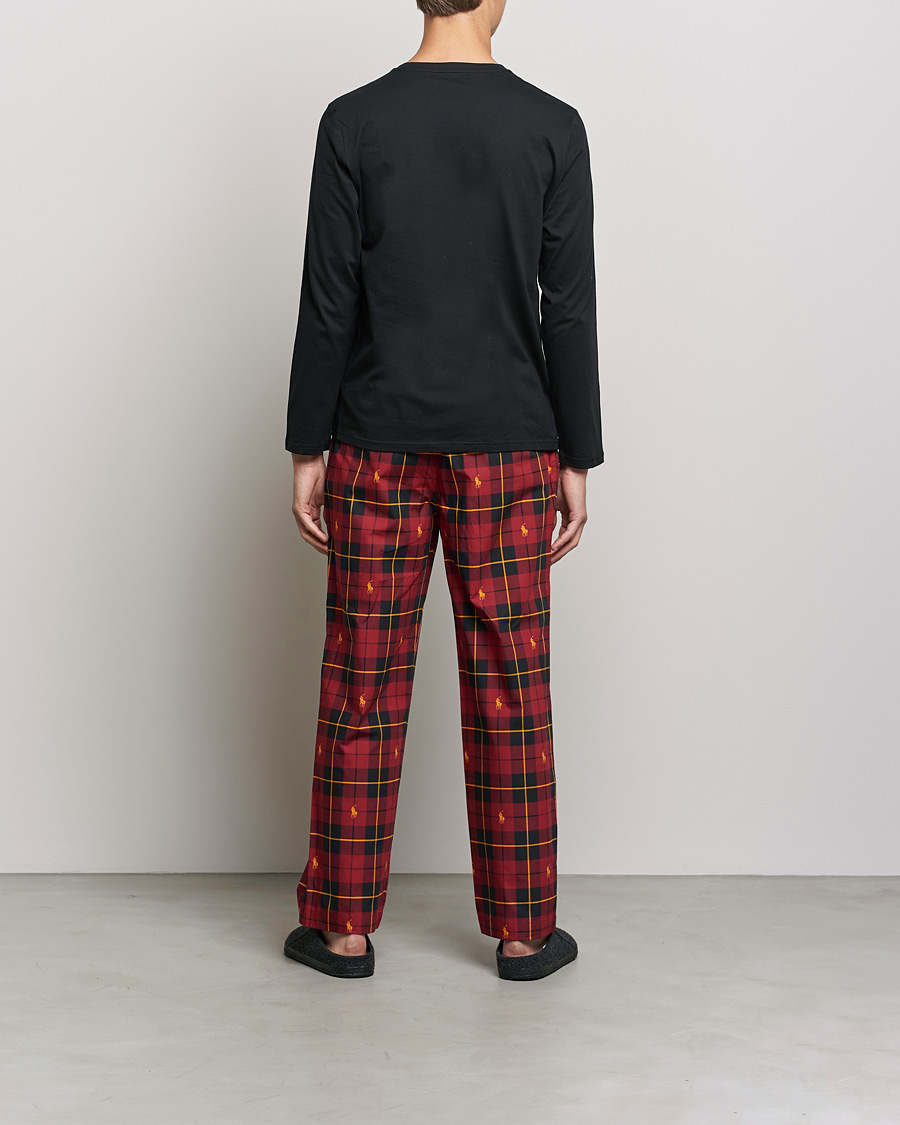 Men | Pyjama Sets | Polo Ralph Lauren | Cotton Checked Pyjama Set Black/Red