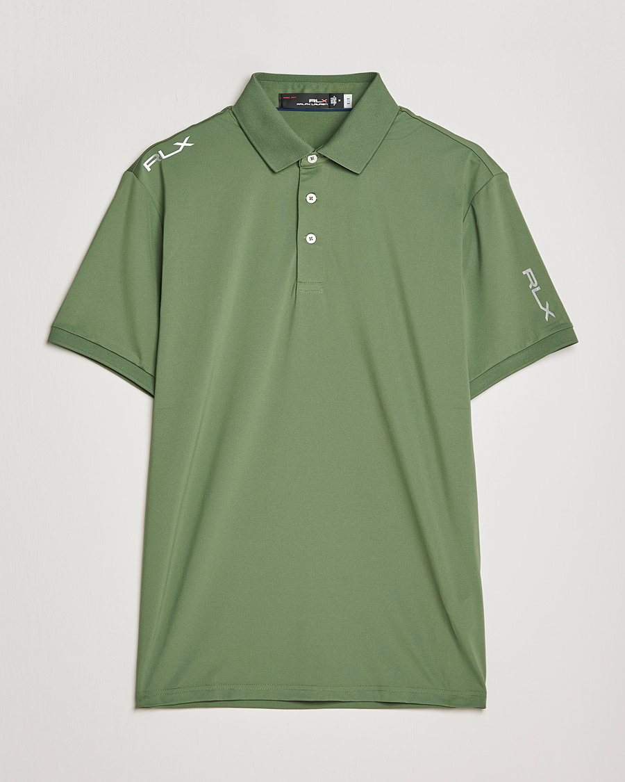 Men | Polo Shirts | RLX Ralph Lauren | Airflow Active Jersey Polo Cargo Green