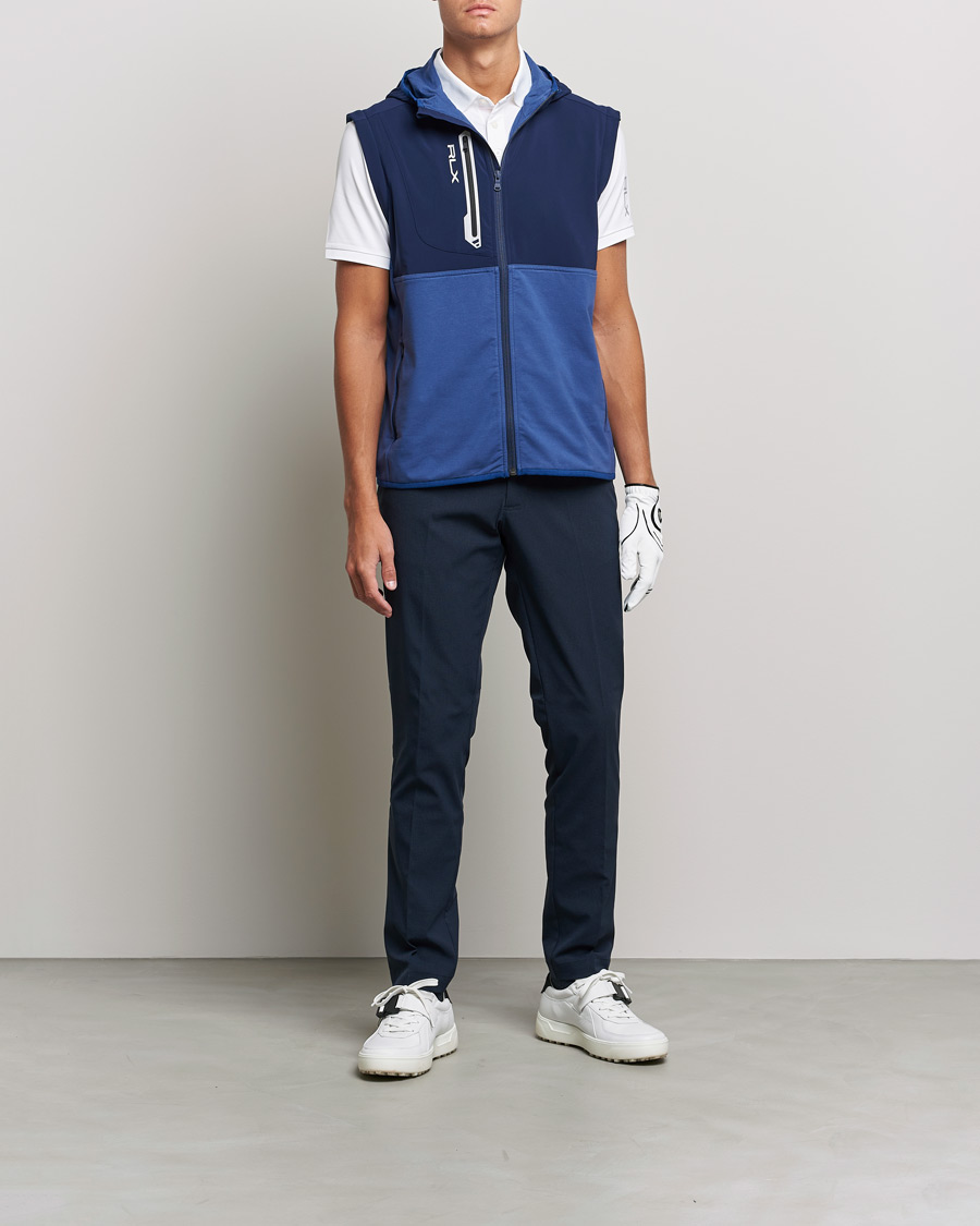 Men | Sweaters & Knitwear | RLX Ralph Lauren | Techy Terry Full-Zip Hoodie Light Navy/French Navy