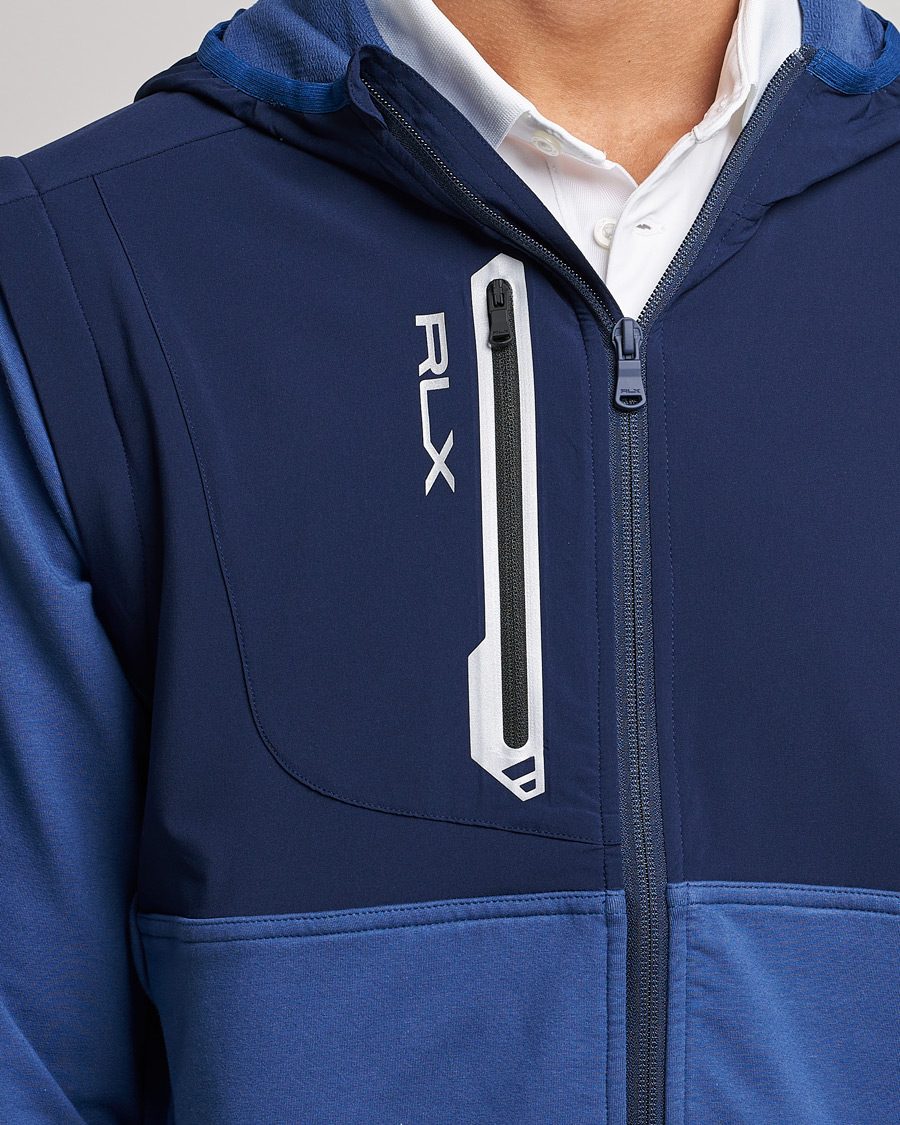 Men | Sweaters & Knitwear | RLX Ralph Lauren | Techy Terry Full-Zip Hoodie Light Navy/French Navy