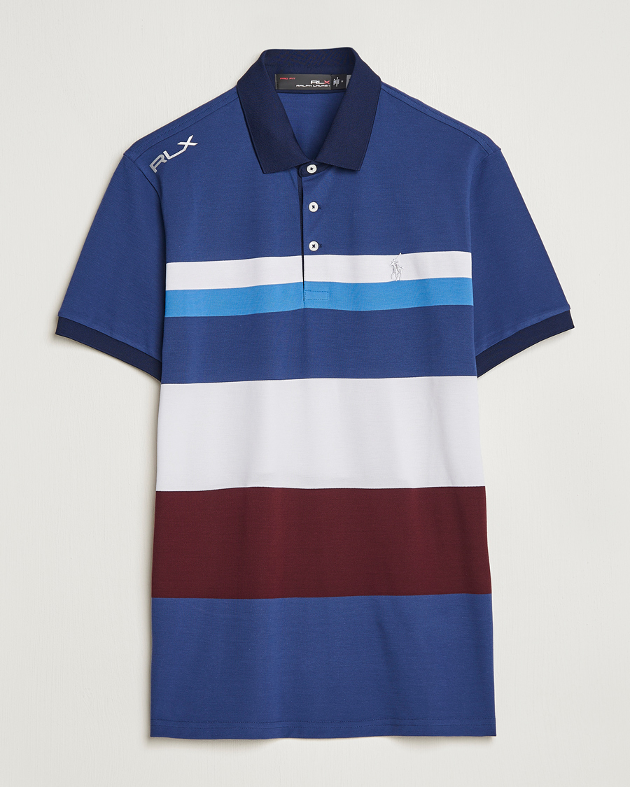 Men | Polo Shirts | RLX Ralph Lauren | Performance Striped Polo Rich Rubu Multi