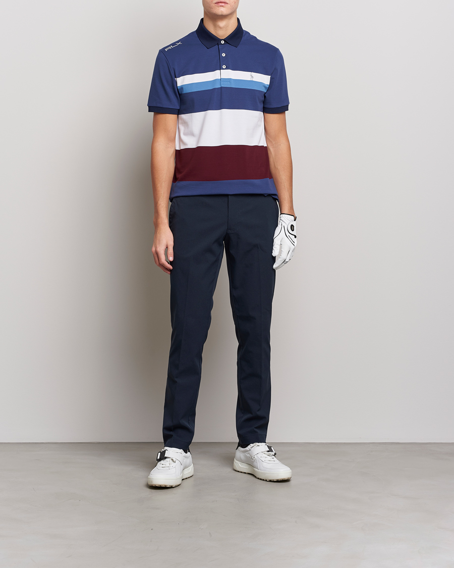 Men | Polo Shirts | RLX Ralph Lauren | Performance Striped Polo Rich Rubu Multi