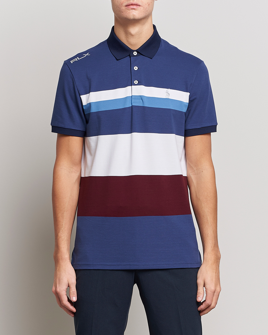 Men | Polo Shirts | RLX Ralph Lauren | Performance Striped Polo Rich Rubu Multi